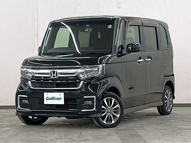ホンダ Ｎ ＢＯＸ カスタム L 道央・札幌 2021(令3)年 4万km クリスタルブラックパール ワンオーナー/メモリナビ/ワンセグテレビ/バックカメラ/クルーズコントロール/ドアバイザー/プッシュスタート/ETC/ドライブレコーダー/エンジンスターター/４WD/片側パワースライドドア