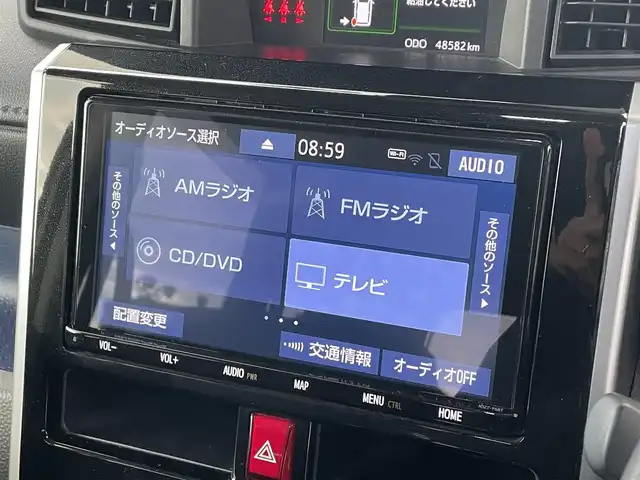 トヨタ タンク カスタムG 福岡県 2019(令1)年 4.9万km パールホワイトⅢ 純正9型SDナビ(フルセグTV/CD/DVD/BT)/バックカメラ/トヨタセーフティ/コーナーセンサー/クルコン/両側電動/ドラレコ/ETC/シートヒーター/USB/HDMI/純正フロアマット/純正アルミホイール/純正LED/スペアキー/プッシュスタート/スマートキー