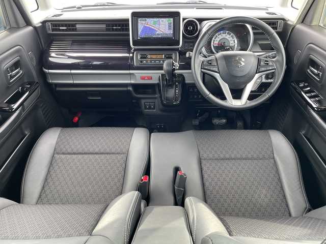 スズキ スペーシア カスタム HYBRID XS 青森県 2023(令5)年 4.3万km ピュアホワイトP 4WD/社外メモリナビ/CD・DVD・Bluetooth・SD/バックカメラ/両側パワースライドドア/合皮コンビシート/前席シートヒーター/ヘッドアップディスプレイ/セーフティサポート/デュアルカメラブレーキサポート/アダプティブクルーズコントロール/車線逸脱警報機能/誤発進抑制機能/ハイビームアシスト/リアパーキングセンサー/前方ドライブレコーダー/ビルトインETC/シートバックテーブル/後席サンシェード/スリムサーキュレーター/LEDヘッドライト/LEDフォグランプ/純正15インチアルミ/スマートキー/プッシュスタート