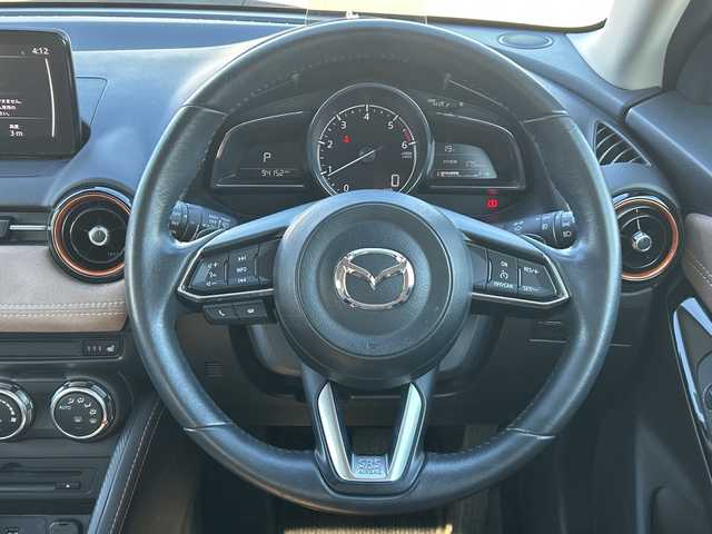 マツダ デミオ XDテーラードブラウン 茨城県 2017(平29)年 9.5万km チタニウムフラッシュマイカ 特別使用車:テーラードブラウン/純正メモリナビ/(地デジTV・CD・DVD・BT・ラジオ再生)/クルーズコントロール/衝突軽減ブレーキ/ETC/オートライト/LEDヘッドライト/純正16inアルミホイール/純正フロアマット/スマートキー/スペアキー/取扱説明書/保証書