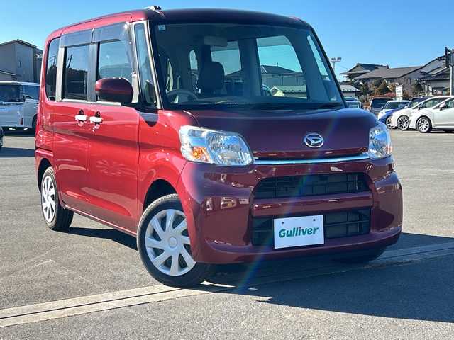 ダイハツ タント L 山梨県 2019(平31)年 3.8万km ファイアークォーツレッドM 社外ナビ　/ワンセグ　/ＥＴＣ　/キーレス　/純正アルミホイール　/エコアイドル　/横滑り防止機能　/ＡＢＳ　/両側スライドドア