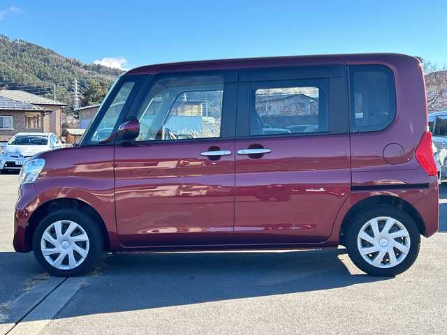 ダイハツ タント L 山梨県 2019(平31)年 3.8万km ファイアークォーツレッドM 社外ナビ　/ワンセグ　/ＥＴＣ　/キーレス　/純正アルミホイール　/エコアイドル　/横滑り防止機能　/ＡＢＳ　/両側スライドドア