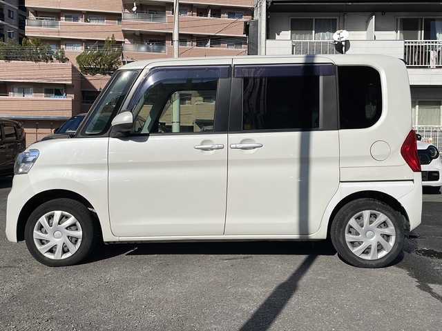 ダイハツ タント L リミテッド SAⅢ 宮崎県 2019(平31)年 8.7万km パールホワイトⅢ 純正ナビ Bluetooth バックカメラ フルセグTV USB入力端子 CDチェンジャー 両側スライドドア 前方ドライブレコーダー アイドリングストップ 後ろコーナーセンサー 純正アルミホイール