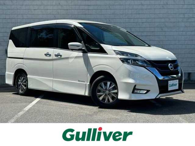 日産 セレナ e－パワー ハイウェイスター V 大阪府 2019(令1)年 7.6万km ブリリアントホワイトパール 純正ナビ(BT/フルセグ/USB/AUX)/アラウンドビューモニター/クルーズコントロール/コーナーセンサー(前後)/衝突被害軽減システム/盗難防止装置/横滑り防止装置/パーキングアシスト/LEDヘッドライト/オートライト/ETC/ドライブレコーダー/両側パワースライドドア/純正フロアマット/純正アルミホイール/スペアキー(1本)/エンジンスタートボタン