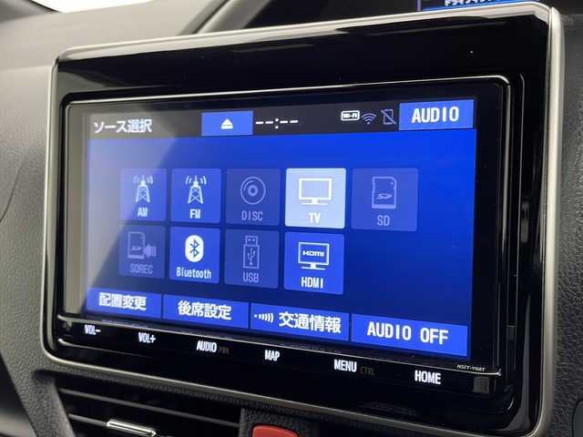 トヨタ ヴォクシー ZS 煌Ⅱ 宮崎県 2019(平31)年 5.6万km ブラック 純正SDナビ　型式NS2T-Y68T/(AM/FM/CD/DVD/BT/フルセグTV）/後席純正フリップダウンモニター/両側パワースライドドア/バックカメラ/純正アルミホイール/純正ビルトインETC/純正LEDヘッドライト/純正フォグランプ/オートライト/オートマチックハイビーム/スペアキー1本/純正サンバイザー/社外フロアマット/トヨタセーフティセンス/・衝突被害軽減ブレーキ/・横滑り防止装置/・レーンキープアシスト/・前後コーナーセンサー/・ABS/・盗難防止装置装置