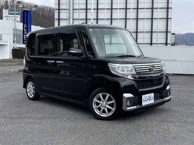 ダイハツ タント カスタム X 山形県 2016(平28)年 8.4万km ブラックマイカメタリック (株)IDOMが運営する【じしゃロン山形店】の自社ローン専用車両になります。/こちらは現金またはオートローンご利用時の価格です。/自社ローンご希望の方は別途その旨お申付け下さい。/社外オーディオ/（CD/AM/FM）/両側パワースライドドア/横滑り防止機能装置/アイドリングストップ/スマートキー/プッシュスタート/電動格納ミラー/ドアバイザー/ウィンカーミラー/フォグランプ/社外AW付スタッドレスタイヤ