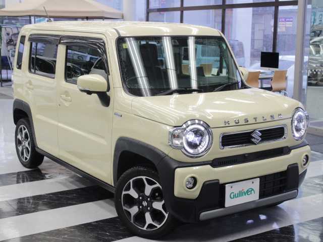スズキ ハスラー HYBRID X 千葉県 2020(令2)年 2.7万km シフォンアイボリーM 純正ナビ/フルセグTV/Bluetooth/AM / FM/全方位カメラ/ビルトインETC/純正１５インチAW/レーダークルーズコントロール/車検逸脱警報/後退時ブレーキサポート/衝突軽減ブレーキ/アイドリングストップ/前席シートヒーター/取扱説明書/保証書/純正フロアマット/ドアバイザー