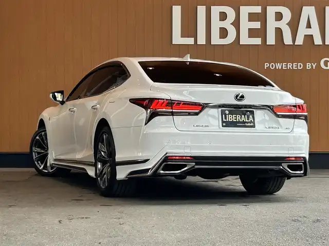 レクサス ＬＳ 500 Fスポーツ 宮城県 2018(平30)年 4.2万km ホワイトノーヴァガラスフレーク モデリスタエアロ/LexusSafetySystem+/ヘッドアップディスプレイ/純正ナビゲーションシステム/フルセグTV/全方位カメラ/レッドハーフレザーシート/エアシート/シートヒーター/メモリ機能付きパワーシート/三眼LEDヘッドライト/オートマチックハイビーム/純正20インチAW/スマートキー/パワートランクリッド/デジタルインナーミラー /ドライブレコーダー/ETC2.0車載器/ディーラー点検記録簿