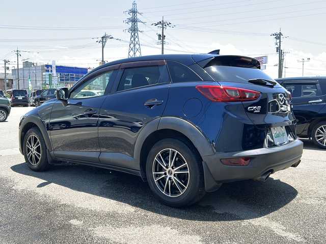 マツダ ＣＸ－３ XD 石川県 2015(平27)年 10.3万km ディープクリスタルブルーマイカ BOSEサウンド/マツダコネクトナビ/(BT/ワンセグ/CD/DVD/USB/AUX/SD)/6速MT/バックカメラ/アイドリングストップ/フルセグテレビ/TCS/クルーズコントロール/４WD/ETC/レーンキープアシスト/プッシュスタート/スマートキー/社外16インチアルミホイール/オートライト/横滑り防止機能/SRSエアバッグ/ステアリングスイッチ