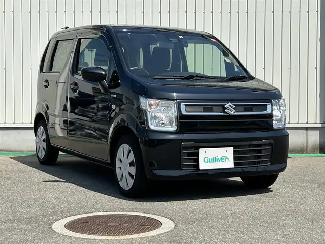 スズキ ワゴンＲ HYBRID FX 富山県 2022(令4)年 3.4万km ブルーイッシュブラックパール3 純正ナビ/SDナビ/フルセグTV/Bluetooth/DVD再生/CD再生/D席シートヒーター/後方コーナーセンサー/ESP（横滑り防止装置）/デュアルセンサーブレーキサポート/車線逸脱機能/ドライブレコーダー前後/アイドリングストップ/マイルドハイブリッド/ドアバイザー/プッシュスタート/スマートキー/スペアキー有/オートエアコン/オートマチックハイビーム