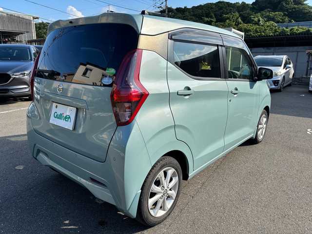 日産 デイズ X 福岡県 2020(令2)年 1.8万km ダークグレーM オーディション（AM/FM/CD/AUX）/アイドリングストップ/コーナーセンサー/アラウンドビューバックモニター/オートライト/純正アルミホイール/プッシュスタート/スペアキー×１/電格ミラー/保証書/取扱説明書