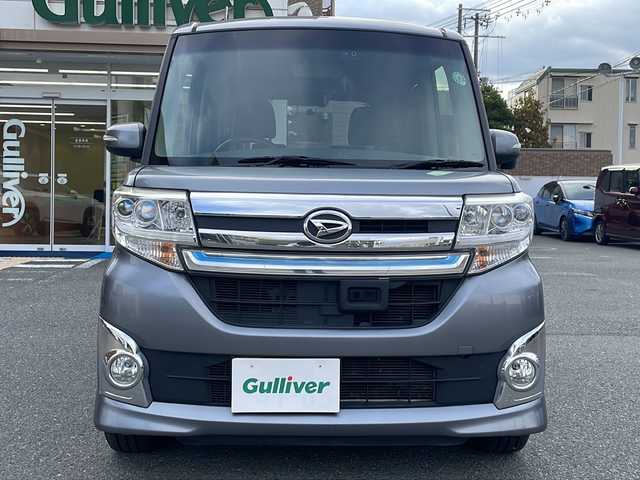 ダイハツ タント カスタム RS トップED SAⅡ 大阪府 2015(平27)年 6.3万km タングステングレーM 純正ナビ/バックカメラ/フルセグTV/Bluetooth/AM・FM/両側パワースライドドア/プッシュスタート/ドライブレコーダー/ETC/2列目サンシェード/横滑り防止機能/衝突軽減ブレーキ/純正15インチアルミホイール