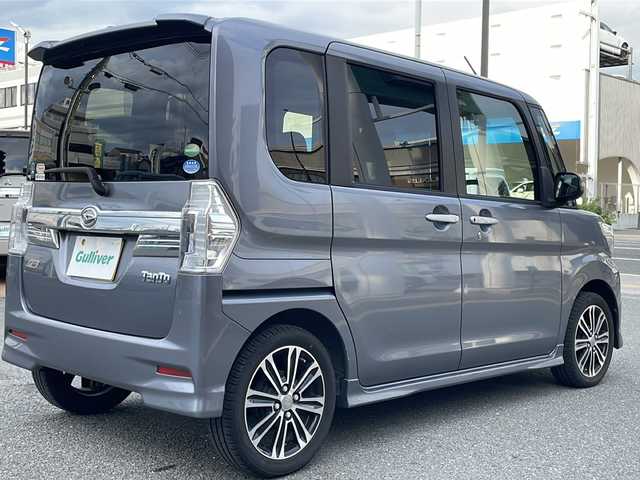 ダイハツ タント カスタム RS トップED SAⅡ 大阪府 2015(平27)年 6.3万km タングステングレーM 純正ナビ/バックカメラ/フルセグTV/Bluetooth/AM・FM/両側パワースライドドア/プッシュスタート/ドライブレコーダー/ETC/2列目サンシェード/横滑り防止機能/衝突軽減ブレーキ/純正15インチアルミホイール