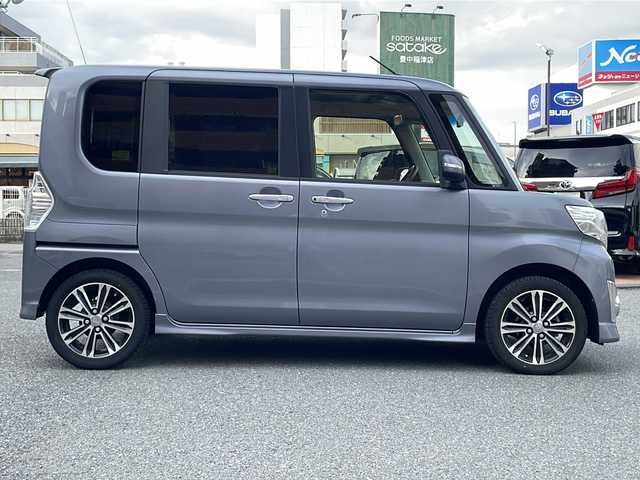 ダイハツ タント カスタム RS トップED SAⅡ 大阪府 2015(平27)年 6.3万km タングステングレーM 純正ナビ/バックカメラ/フルセグTV/Bluetooth/AM・FM/両側パワースライドドア/プッシュスタート/ドライブレコーダー/ETC/2列目サンシェード/横滑り防止機能/衝突軽減ブレーキ/純正15インチアルミホイール