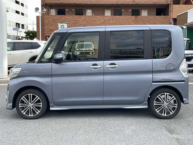 ダイハツ タント カスタム RS トップED SAⅡ 大阪府 2015(平27)年 6.3万km タングステングレーM 純正ナビ/バックカメラ/フルセグTV/Bluetooth/AM・FM/両側パワースライドドア/プッシュスタート/ドライブレコーダー/ETC/2列目サンシェード/横滑り防止機能/衝突軽減ブレーキ/純正15インチアルミホイール