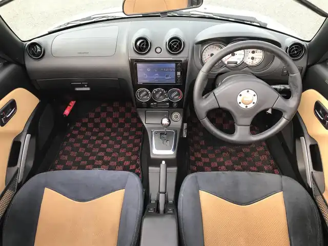 ダイハツ コペン ULTIMATE EDⅡ 鳥取県 2007(平19)年 9.6万km ホワイトパールマイカ ターボ車/電動オープン/純正ディスプレイオーディオ/CD/DVD/BT/社外ETC/アルカンターラレカロシート/BBS15インチアルミホイール/MOMOステアリング/ビルシュタインサスペンション/前席シートヒーター/キセノンライト/MTモード付AT/キーレスキー/スペアキー