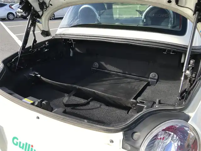 ダイハツ コペン ULTIMATE EDⅡ 鳥取県 2007(平19)年 9.6万km ホワイトパールマイカ ターボ車/電動オープン/純正ディスプレイオーディオ/CD/DVD/BT/社外ETC/アルカンターラレカロシート/BBS15インチアルミホイール/MOMOステアリング/ビルシュタインサスペンション/前席シートヒーター/キセノンライト/MTモード付AT/キーレスキー/スペアキー