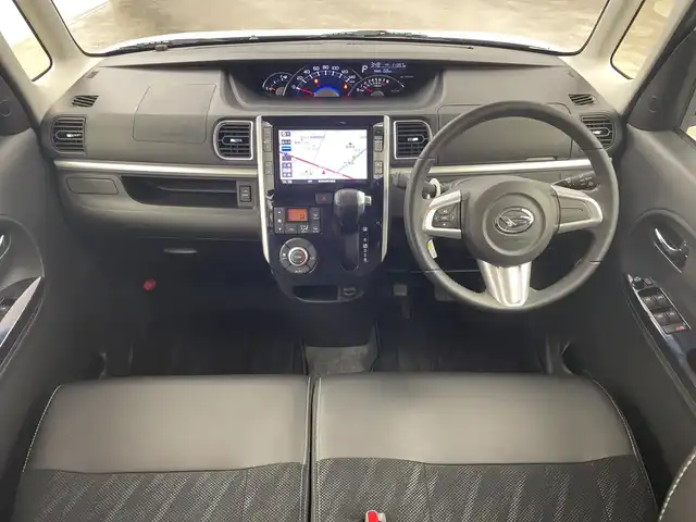 ダイハツ タント カスタム RS トップED SAⅡ 群馬県 2016(平28)年 1.2万km パールホワイトⅢ 純正８型ナビ　バックカメラ　両側電動スライドドア　衝突被害軽減ブレーキ　ハーフレザーシート　ＥＴＣ　革巻きステアリング　ステアリングスイッチ　横滑り防止装置　ＬＥＤヘッドライト　スマートキー　禁煙車