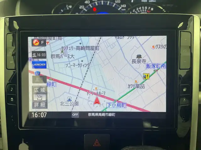 ダイハツ タント カスタム RS トップED SAⅡ 群馬県 2016(平28)年 1.2万km パールホワイトⅢ 純正８型ナビ　バックカメラ　両側電動スライドドア　衝突被害軽減ブレーキ　ハーフレザーシート　ＥＴＣ　革巻きステアリング　ステアリングスイッチ　横滑り防止装置　ＬＥＤヘッドライト　スマートキー　禁煙車