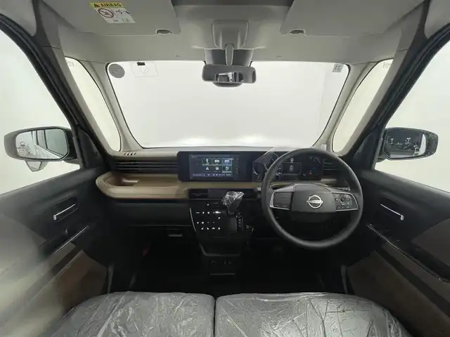 日産 ルークス ハイウェイスター X 群馬県 2025(令7)年 0.1千km パール 届出済未使用車　禁煙車　純正９インチディスプレイオーディオ　全席シートヒーター　ステアリングヒーター　　両側パワースライドドア　オートマチックハイビーム　ＬＥＤヘッドライト　純正アルミホイール