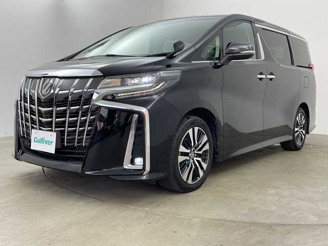 トヨタ アルファード S Cパッケージ 兵庫県 2020(令2)年 4.9万km ブラック ・ワンオーナー車/・純正ナビ&CD&DVD&TV&USB&BT/・Apple Car Play・AndroidAuto/・ビルトインETC/・デジタルインナーミラー/・バックカメラ/・3眼LEDライト/・LEDフォグランプ/・革シート/・パワーシート/・シートヒーター/・エアシート/・オットマン/・ウォークスルー/・ステアリングヒーター/・パワーバックドア/・両側パワースライドドア/・トヨタセーフティセンス/・プリクラッシュセーフティ/・レーントレーシングアシスト/・レーダークルーズコントロール/・ロードサインアシスト/・アダプティブハイビームシステム/・先行車発進告知機能/・インテリジェントクリアランスソナー/・nanoe/・純正フロアマット/・純正18インチアルミホイール