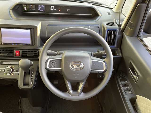 ダイハツ タント X スペシャル 山形県 2022(令4)年 1万km レーザーブルークリスタルシャイン 禁煙車/4WD/スマートアシスト/横滑り防止装置/前後コーナーセンサー/社外ナビ/（Bluetooth/CD/フルセグ)/バックカメラ/LEDオートライト/DN席シートヒーター/ステアリングスイッチ/純正フロアマット/社外AWサマータイヤ(155/65/R14・5mm)4本積載/電動格納ミラー/スマートキー/ドアバイザー