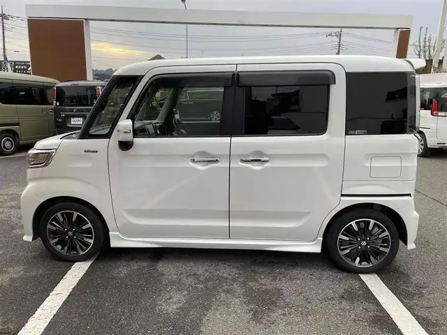 スズキ スペーシア カスタム HYBRID XS ターボ 千葉県 2018(平30)年 10.2万km ピュアホワイトP 【(株)IDOMが運営する【じしゃロン八千代店】の自社ローン対象車両になります。こちらは現金ご利用時の価格です。自社ローンご希望の方は別途その旨お申付け下さい。】/社外ナビ/・CD/DVD/・フルセグTV/・Bluetooth接続/ETC/D席シートヒーター/両側パワースライドドア