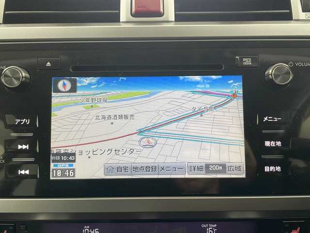 スバル アウトバック リミテッド 道央・札幌 2015(平27)年 4.7万km タングステンM ・４WD/・アイサイトVer3/・アドバンスドセーフティパッケージ/・ハーマンカードンサウンドシステム/・純正ナビ/・Bluetooth/CD/USB/・AUX/フルセグTV/・バックカメラ/・パドルシフト/・レザーシート/全席シートヒーター/・パワーシート運転席/助手席/・パワーバックドア/・LEDヘッドライト/オートライト/・スマートキー/スペアキー１本/・横滑り防止装置/盗難防止装置/・ETC/・アイドリングストップ/・レーダー探知機（GWR301sd）