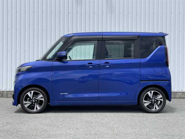 日産 ルークス HWS Gターボ プロパイロットED 福岡県 2020(令2)年 3万km アトランティックブルー 純正9インチナビ(MM319D-L)/両側パワースライドドア/エマージェンシーブレーキ/車線逸脱警報/車線逸脱防止支援/車外カメラ（全方位）/プロパイロット/コーナーセンサー（前後）/アイドリングストップ/電動パーキングブレーキ/オートブレーキホールド/AAC/ステアリングスイッチ/ビルドインETC2.0/オートライト/サーキュレーター/純正AW15インチ