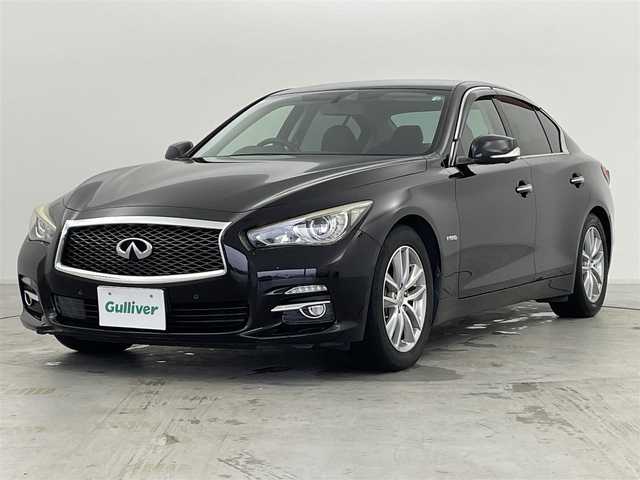 日産 スカイライン ハイブリッド 350GT Type P 愛知県 2014(平26)年 11.3万km ガーネットブラック 純正メーカーナビ/・CD/DVD/MSV/USB/Bluetooth/ワンセグTV/＝＝＝＝＝/黒本革シート　/パワーシート　/シートヒーター　　/純正メーカーナビ　/アラウンドビューモニター　/ワンセグＴＶ　/アダプティブクルーズコントロール　/ＬＥＤヘッドライト　/オートライト　/Ｆフォグランプ　/ＥＴＣ　