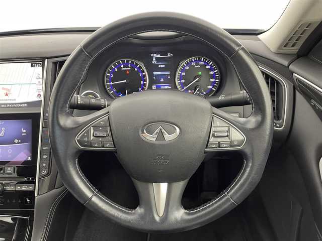 日産 スカイライン ハイブリッド 350GT Type P 愛知県 2014(平26)年 11.3万km ガーネットブラック 純正メーカーナビ/・CD/DVD/MSV/USB/Bluetooth/ワンセグTV/＝＝＝＝＝/黒本革シート　/パワーシート　/シートヒーター　　/純正メーカーナビ　/アラウンドビューモニター　/ワンセグＴＶ　/アダプティブクルーズコントロール　/ＬＥＤヘッドライト　/オートライト　/Ｆフォグランプ　/ＥＴＣ　