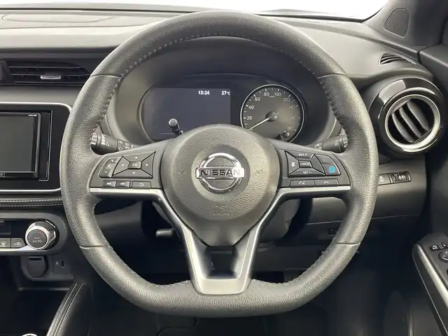 日産 キックス X 新潟県 2021(令3)年 6万km ピュアブラック ECLIPSEメモリナビ【AVN-R87】/Bluetooth/CD/DVD再生機能/プロパイロット/レーダークルーズコントロール/衝突被害軽減ブレーキ/レーンキープアシスト/ハーフレザーシート/前後コーナーセンサー/アラウンドビューモニター/インテリジェントルームミラー/ドライブレコーダー/ビルトインETC/オートライト