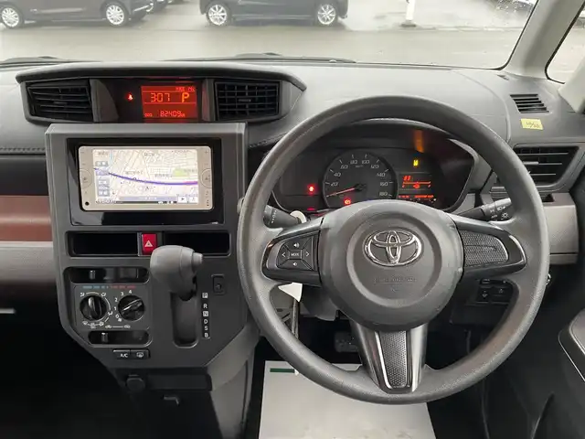 トヨタ ルーミー X S 石川県 2017(平29)年 8.3万km シルバー 4WD/純正メモリーナビ/純正CD/ワンセグTV/スマートキー/プッシュスタート/電動ミラー/レーダーブレーキ/オートライト/片側パワースライドドア/エアコン