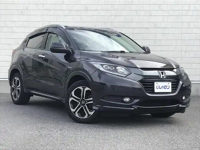 ホンダ ヴェゼル ハイブリッド Z 栃木県 2014(平26)年 12.7万km ルーセブラックM 株)IDOMが運営する【じしゃロン小山店】の自社ローン専用車両になります。こちらは現金またはオートローンご利用時の価格です。自社ローンご希望の方は別途その旨お申付け下さい//禁煙車/純正フルセグナビ/（CD/DVD/AM/FMラジオ）/(Bluetooth)/スマートキー/プッシュスタート/バックカメラ/ＥＴＣ/クルーズコントロール/シティブレーキアクティブシステム/シートヒーター/チップアップシート/ルーフレール/ステアリングリモコン/パドルシフト/電動格納ドアミラー/パワーウインドウ/オートライト/自動防眩ミラー
