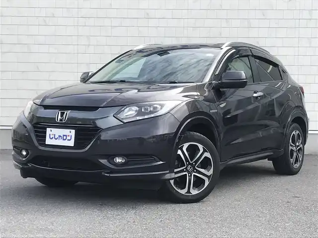 ホンダ ヴェゼル ハイブリッド Z 栃木県 2014(平26)年 12.7万km ルーセブラックM 株)IDOMが運営する【じしゃロン小山店】の自社ローン専用車両になります。こちらは現金またはオートローンご利用時の価格です。自社ローンご希望の方は別途その旨お申付け下さい//禁煙車/純正フルセグナビ/（CD/DVD/AM/FMラジオ）/(Bluetooth)/スマートキー/プッシュスタート/バックカメラ/ＥＴＣ/クルーズコントロール/シティブレーキアクティブシステム/シートヒーター/チップアップシート/ルーフレール/ステアリングリモコン/パドルシフト/電動格納ドアミラー/パワーウインドウ/オートライト/自動防眩ミラー