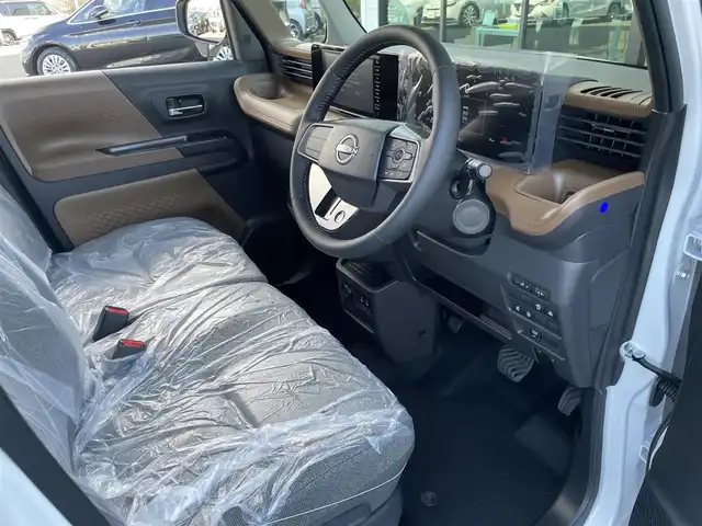 日産 ルークス ハイウェイスター X 東京都 2025(令7)年 0.1千km パール 登録済み未使用車/純正9インチディスプレイオーディオ/バックカメラ/アップルカープレイ/アンドロイドオート/HDMI/両側パワースライドドア/純正14インチアルミホイール/LEDヘッドライト/オートライト/オートマチックハイビーム/充電ポート/ステアリングスイッチ