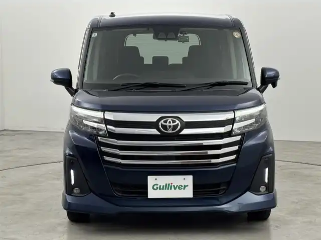 トヨタ ルーミー カスタムG 福岡県 2021(令3)年 3.3万km レーザーブルークリスタルシャイン 純正ナビ／フルセグＴＶ　/バックカメラ　/ビルトインＥＴＣ　/前後ドラレコ　/レーダークルコン　/コーナーセンサー　/衝突被害軽減　/横滑り防止装置　/アイドリングストップ　/両側電動スライドドア　/純正１４インチＡＷ