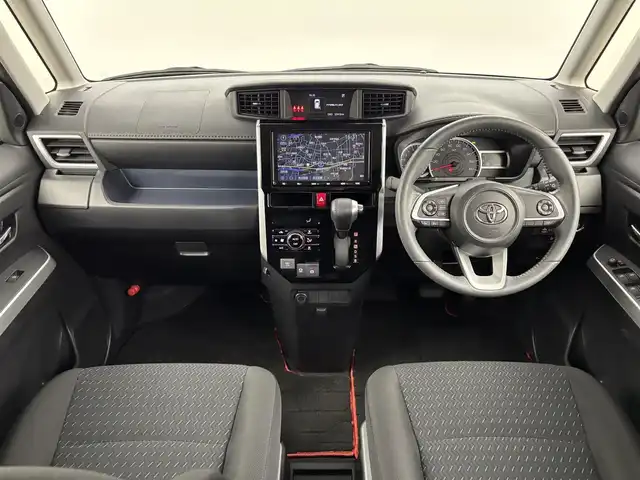 トヨタ ルーミー カスタムG 福岡県 2021(令3)年 3.3万km レーザーブルークリスタルシャイン 純正ナビ／フルセグＴＶ　/バックカメラ　/ビルトインＥＴＣ　/前後ドラレコ　/レーダークルコン　/コーナーセンサー　/衝突被害軽減　/横滑り防止装置　/アイドリングストップ　/両側電動スライドドア　/純正１４インチＡＷ