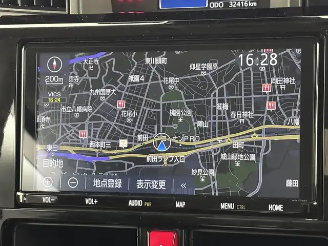 トヨタ ルーミー カスタムG 福岡県 2021(令3)年 3.3万km レーザーブルークリスタルシャイン 純正ナビ／フルセグＴＶ　/バックカメラ　/ビルトインＥＴＣ　/前後ドラレコ　/レーダークルコン　/コーナーセンサー　/衝突被害軽減　/横滑り防止装置　/アイドリングストップ　/両側電動スライドドア　/純正１４インチＡＷ