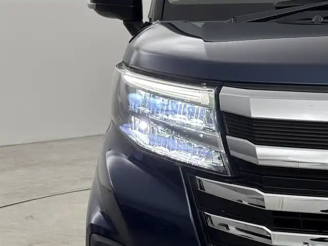 トヨタ ルーミー カスタムG 福岡県 2021(令3)年 3.3万km レーザーブルークリスタルシャイン 純正ナビ／フルセグＴＶ　/バックカメラ　/ビルトインＥＴＣ　/前後ドラレコ　/レーダークルコン　/コーナーセンサー　/衝突被害軽減　/横滑り防止装置　/アイドリングストップ　/両側電動スライドドア　/純正１４インチＡＷ