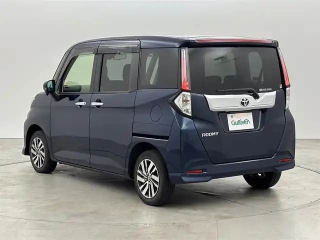 トヨタ ルーミー カスタムG 福岡県 2021(令3)年 3.3万km レーザーブルークリスタルシャイン 純正ナビ／フルセグＴＶ　/バックカメラ　/ビルトインＥＴＣ　/前後ドラレコ　/レーダークルコン　/コーナーセンサー　/衝突被害軽減　/横滑り防止装置　/アイドリングストップ　/両側電動スライドドア　/純正１４インチＡＷ