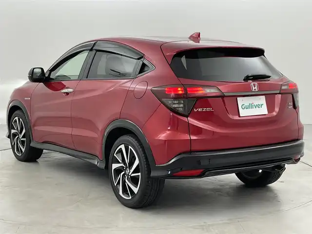 ホンダ ヴェゼル ハイブリッド RS ホンダセンシング 福岡県 2019(令1)年 5万km プレミアムクリスタルレッドM 純正８型ナビ（ＢＴ，フルセグＴＶ）　/バックカメラ　/前後ドラレコ　/ビルトインＥＴＣ　/ＡＣＣ　/衝突軽減ブレーキ　/レーンキープ　/パドルシフト　/ハーフレザー　/シートヒーター　/純正１８インチＡＷ　/ＬＥＤライト