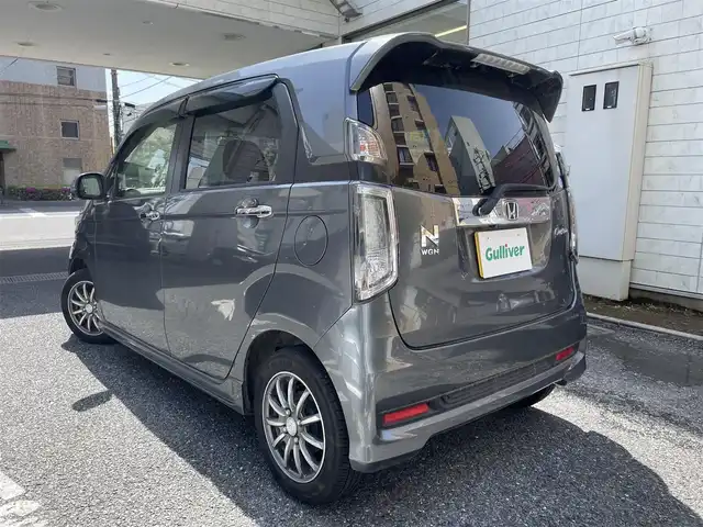 ホンダ Ｎ ＷＧＮ カスタム G 東京都 2014(平26)年 2.7万km ポリッシュドメタルメタリック 登録時走行26113km/ワンオーナー/社外メモリーナビ・ワンセグTV/バックカメラ/HIDライト/ETC/スマートキー/H27.28.29.30.R1.3.5年記録簿/保証書・取説/スペアキー
