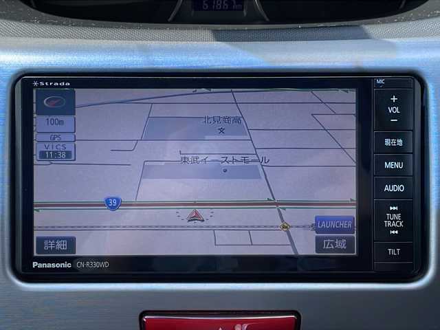 ダイハツ ムーヴ カスタム G 道東・釧路十勝 2011(平23)年 6.2万km ブライトシルバーメタリック ・４WD/・社外メモリナビ　/（CD・DVD・BT・SD・iPod・フルセグ）/・バックカメラ/・社外ドライブレコーダー/・ＥＴＣ　/・純正１４インチアルミホイール/・スマートキー/・プッシュスタート/・エンジンスターター/・純正フロアマット/・ＩＳＯＦＩＸ