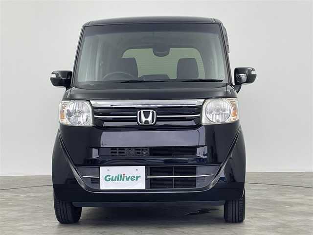 ホンダ Ｎ ＢＯＸ G Lパッケージ 群馬県 2016(平28)年 5万km スマートブラック フリップダウンモニター　社外７インチナビ　両側パワースライドドア　ベンチシート　ステアリングリモコン　横滑り防止装置　ＥＴＣ　スマートキー　スペアキー　ダブルエアバッグ　ＡＢＳ　盗難防止装置　禁煙車