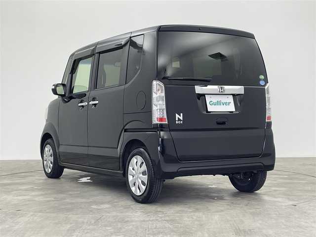 ホンダ Ｎ ＢＯＸ G Lパッケージ 群馬県 2016(平28)年 5万km スマートブラック フリップダウンモニター　社外７インチナビ　両側パワースライドドア　ベンチシート　ステアリングリモコン　横滑り防止装置　ＥＴＣ　スマートキー　スペアキー　ダブルエアバッグ　ＡＢＳ　盗難防止装置　禁煙車