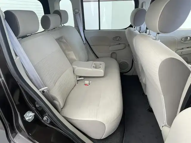 日産 キューブ 15X 群馬県 2016(平28)年 8.3万km ビターショコラ 純正７インチナビ　バックカメラ　ベンチシート　アイドリングストップ　スマートキー　スペアキー　横滑り防止装置　盗難防止装置　ドライブレコーダー　ダブルエアバッグ　純正フロアマット　オートエアコン　禁煙
