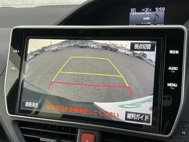 トヨタ エスクァイア Gi 宮崎県 2017(平29)年 6.1万km ボルドーマイカメタリック TRDエアロ/純正ナビ/(AM.FM.Bluetooth.DVD.CD.USB)/フルセグTV/バックカメラ/両側パワースライドドア/ETC/クルーズコントロール/前後ドライブレコーダー/フリップダウンモニター/シートヒーター/ステアリングスイッチ/オートライト/オートマチックハイビーム/電格ミラー/パワーウィンドウ/パワーステアリング