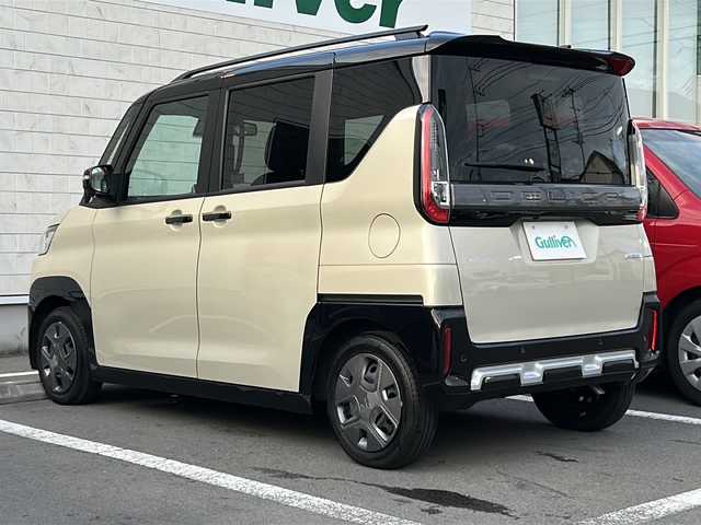 三菱 デリカミニ G 静岡県 2024(令6)年 0.3万km ベージュⅡ 純正9インチナビ/地デジTV/純正Bluetooth/バックカメラ/パワースライドドア/LEDヘッドライト/衝突軽減ブレーキ/シートヒーター/フォグランプ/ETC/レーンキープアシスト