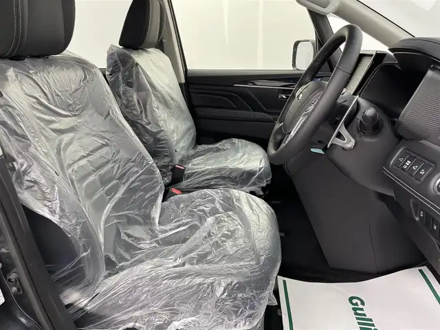 三菱 デリカＤ：５ シャモニー 宮城県 2025(令7)年 0.1千km グラファイトグレーメタリック/ブラックマイカ 登録済未使用車/オリジナルナビ取付パッケージ＋リアモニター取付パッケージ(25/300)　ステップレス　（7人）/登全周囲カメラ　/ハーフレザーシート/BSM /アダプティブクルーズコントロール /両側パワースライドドア /パワーバックドア /シートヒーター /衝突軽減ブレーキ　/車線逸脱抑制 /オートハイビーム /専用18AW